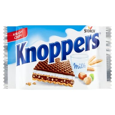 Crispy wafers KNOPPERS with hazelnut filling, 25 g