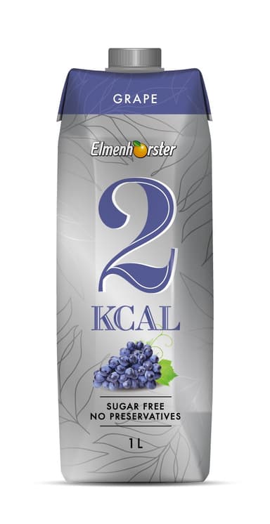 Grapes flavored drink, 2 KCAL, 1l