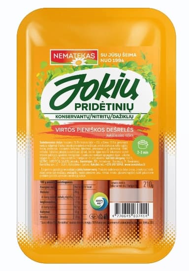 Boiled sausage Without E, extra class., 210g