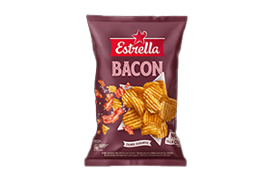 Curly potato chips ESTRELLA (bacon flavor), 130 g