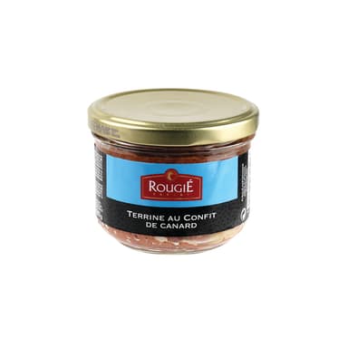 Terrine of duck confit , glass jar, 180  g