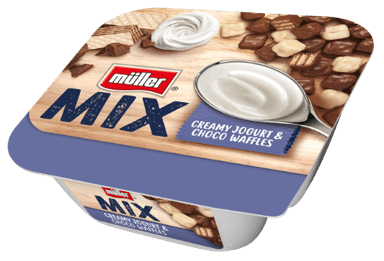 Jogurt Muller Mix Waffles 5.6%, 130g