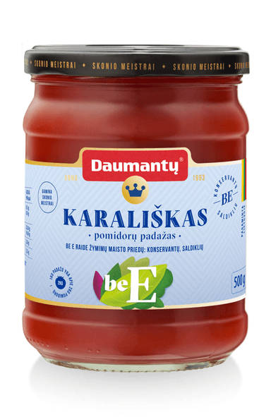 Tomato sauce, DAUMANTŲ Karališkas, no preservatives, 40% paste, 500 g