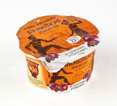 Yogurt greek, with black cherries, 3,1%, 150g