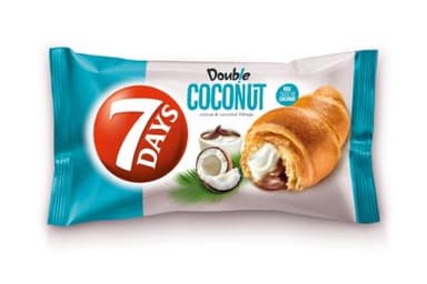 Croissant 7 DAYS, with cocoa and coconut flavor filling 60 g