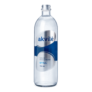Natural mineral water AKVILĖ,non-carbonated,in a glass container,0,75l