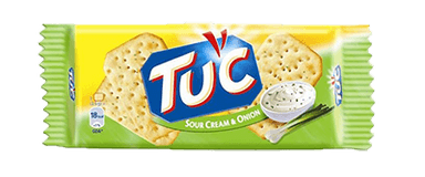 Grietinės ir svogūnų skonio krekeriai TUC SOUR CREAM & ONION, 100 g