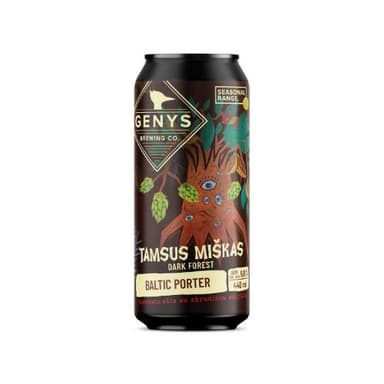 Beer GENYS, Dark Forest, Baltic Porter, 6%, 0.44l, can, D
