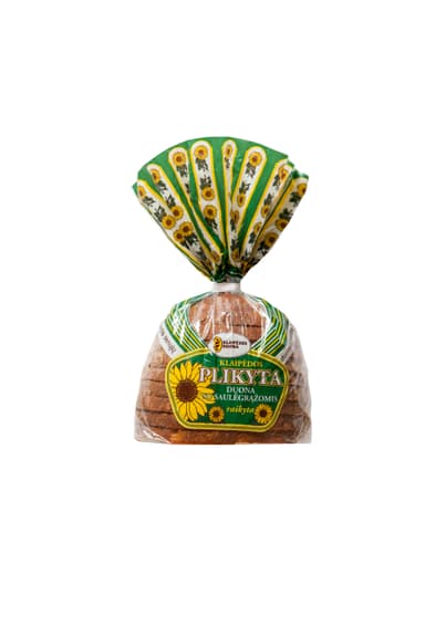 Duona, plikyta, su saulėgrąžomis, 400 g, KDU