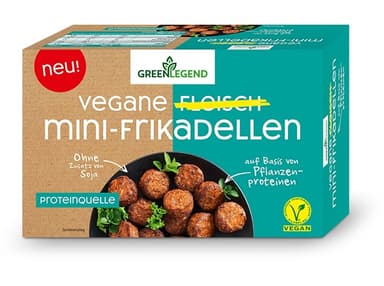 Frozen vegan pork mini meatballs GREEN LEGEND, 300g