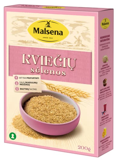 Dietary wheat bran MALSENA, 200 g