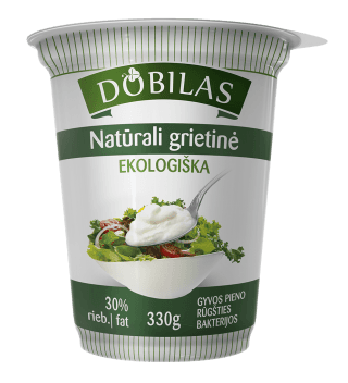 Grietinė DOBILAS, 30 % rieb., ekologiška