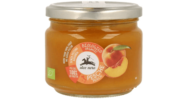 Organic peach jam