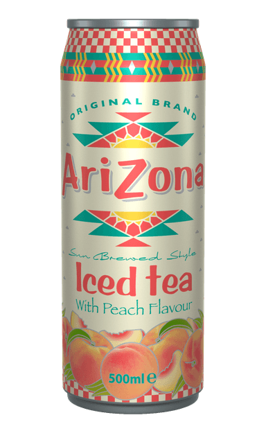 Black tea drink ARIZONA, peach flavor, 500 ml D