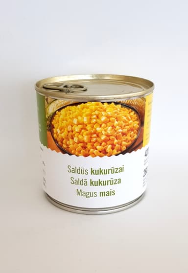 Sweet corn, canned, 420 g / 260 g