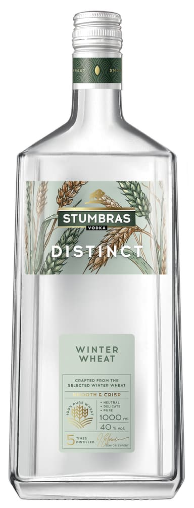 Degtinė STUMBRAS VODKA, Distinct W.Wheat, 1l 40%