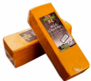 Cheese Mild Coloured Cheddar , ~2,5kg
