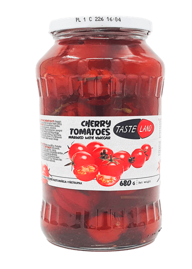 Cherry tomatoes TASTE LAND in vinegar 680g/350g