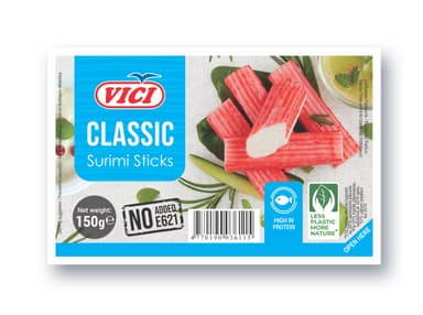 Krabų lazdelės VIČI, atvėsintos, 150 g