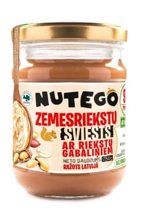 Peanut cream, crunchy NUTEGO, 250 g