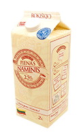 Rokiškio NAMINIS pienas, 2,5 % rieb., 2 l