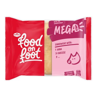 Sandwich Mega with ham and cheese, 245g
