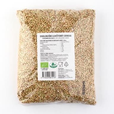 Ekologiški grikiai EKOFRISA, lukštenti, neskrudinti, 1 kg LT-EKO-001