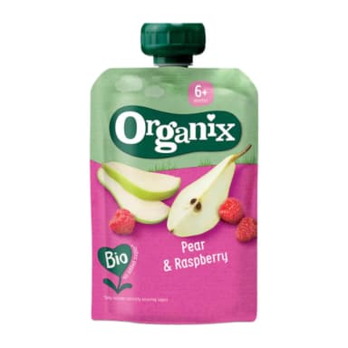 Kriaušių ir aviečių tyrelė, nuo 6 mėn., ekologiška