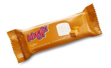 Glaistytas vanilinis varškės sūrelis MAGIJA, su Toffee glaistu, 21,2%, 45 g