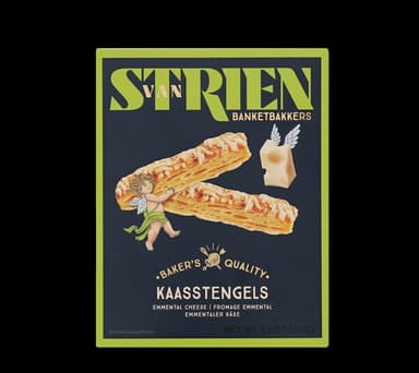 Cheese cookies VAN STRIEN Straws, with Emmental cheese, 90 g
