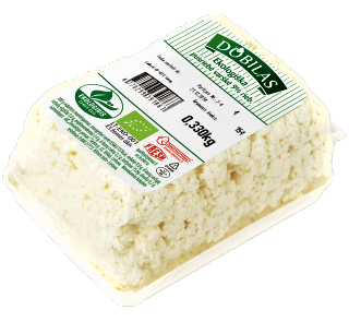 DOBILAS Semi-skimmed Cottage Cheese, 9% fat, organic