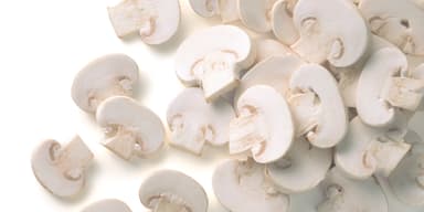 Frozen IQF champignon, slices, 1 kg
