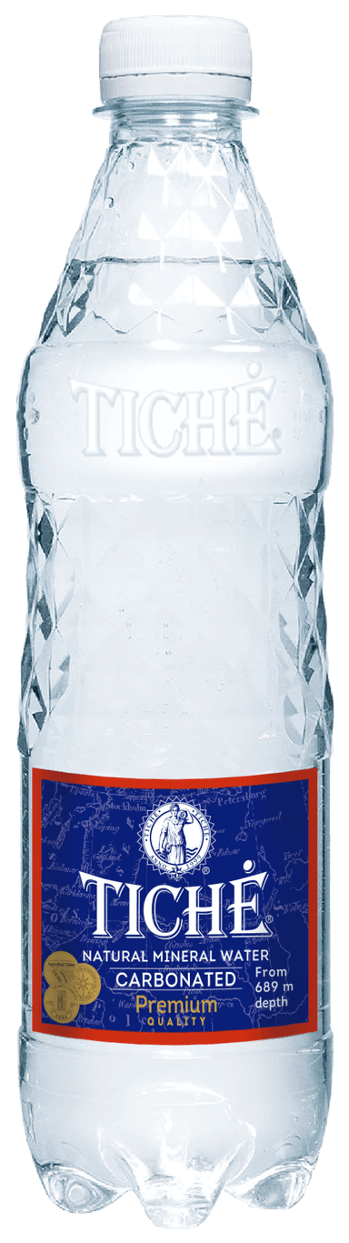 Gazuotas natūralus mineralinis vanduo TICHĖ, 0,5 l D