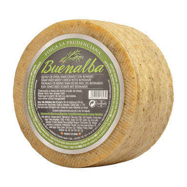 Sheep's milk cheese with rosemary, aged for 3–4 months, 50% fat content.