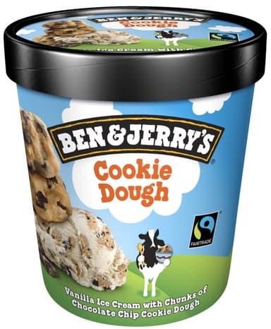 Vanilla ice cream B&J, Cookie Dough, 465 ml