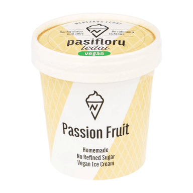 Vegan passion fruit sorbet