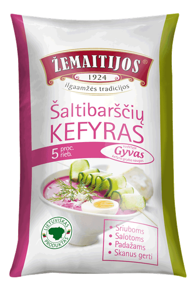 Kefir ŽEMAITIJOS Cold beetroot, 5%, 0.9 kg