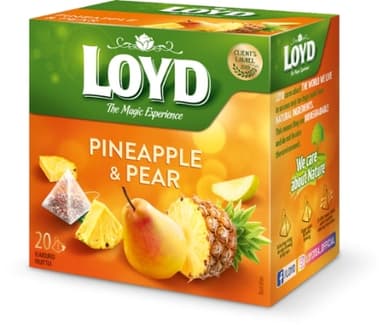 Fruit tea drink LOYD, pineapple and pear flavour, 20 x 2g