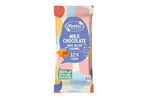 Milk chocolate with salty caramel 25g