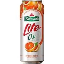 Beer KALNAPILIS Lite, grapefruit juice, non-alcoholic, 0,5 l