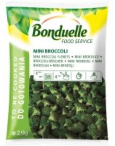 Frozen mini broccolis BONDUELLE, 2,5 kg