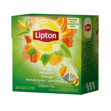Žalioji arbata LIPTON Mandarin & Orange, 20 vnt.