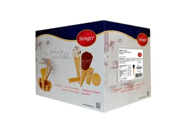 Vaflių kūgeliai STENGER, su kakaviniu glaistu, 160 vnt, 4,32 kg