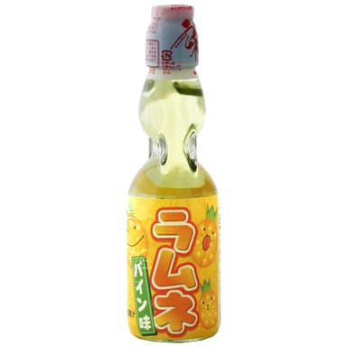 Soft carbonated drink HATAKOSEN Ramune  Pineapple, 0.2l, pcs
