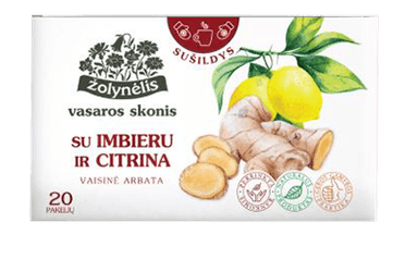Fruit tea with ginger and lemons SUMMER TASTE, 20x2 g
