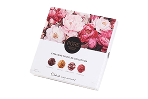 Milk chocolate and chocolate truffles assortment PURE 135g