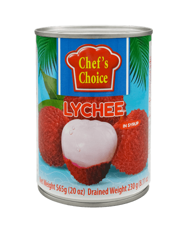 Canned lychees, CHEF'S CHOICE, in syrup, 565 g / 230 g