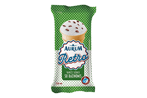 Retro 120ml Vanilla Flavored Ice Cream with Raisins