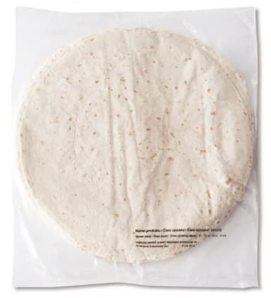 Šaldytos tortilijos, kvietinės, 25cm, 8 pak.x18 vnt.