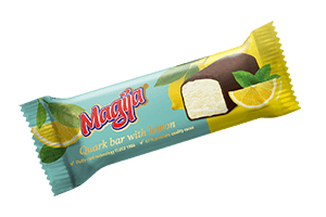 MAGIJA varškės sūrelis su citrina, aplietas šokoladu 22.2% 40g